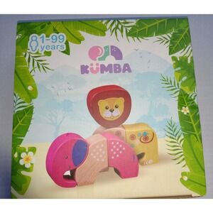 Kumba Magnetic Toys Elephant, Lion, Zebra, Giraffe, Alligator AGES 1-99 New